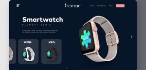 Smartwatch Figma website concept