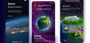 Space mobile app concept