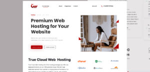 Hosting Landing Page Figma Template